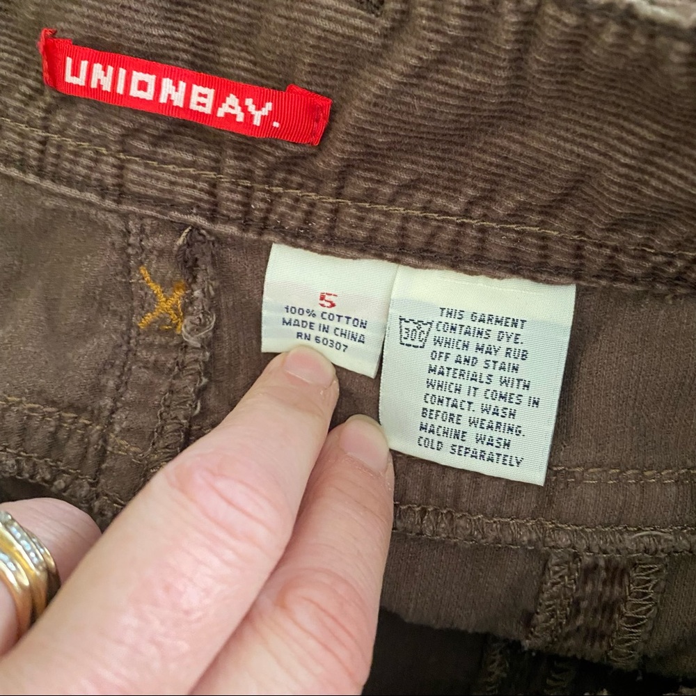 Vintage 90s Corduroy Skirt Brown Union Bay D - Picture 7 of 10
